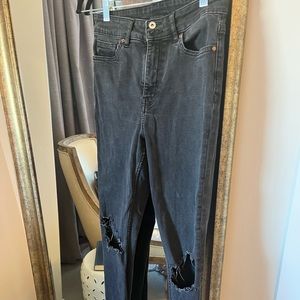 H&M divided high rise skinny jeans